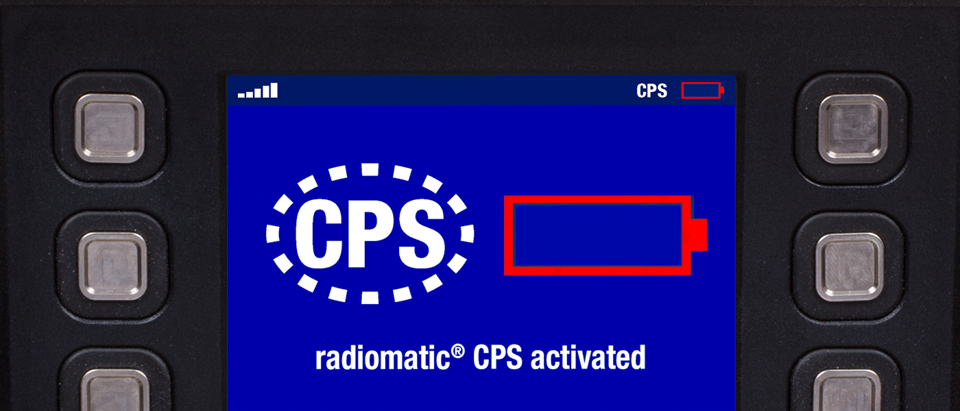 radiomatic<sup>®</sup> CPS <p>Substituição da bateria sem interrupção do trabalho!</p>