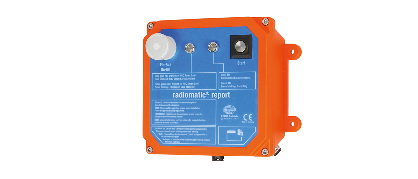 radiomatic<sup>®</sup> report – Stand-Alone-Ausführung <p>Wertvolle HBC-Funktionen auch ohne Funksteuerung nutzen.</p>