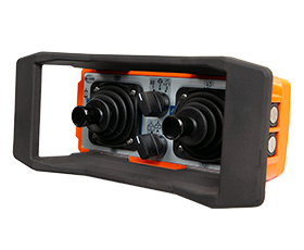 The compact joystick controller with the latest generation of high-performance HBC radio technology.